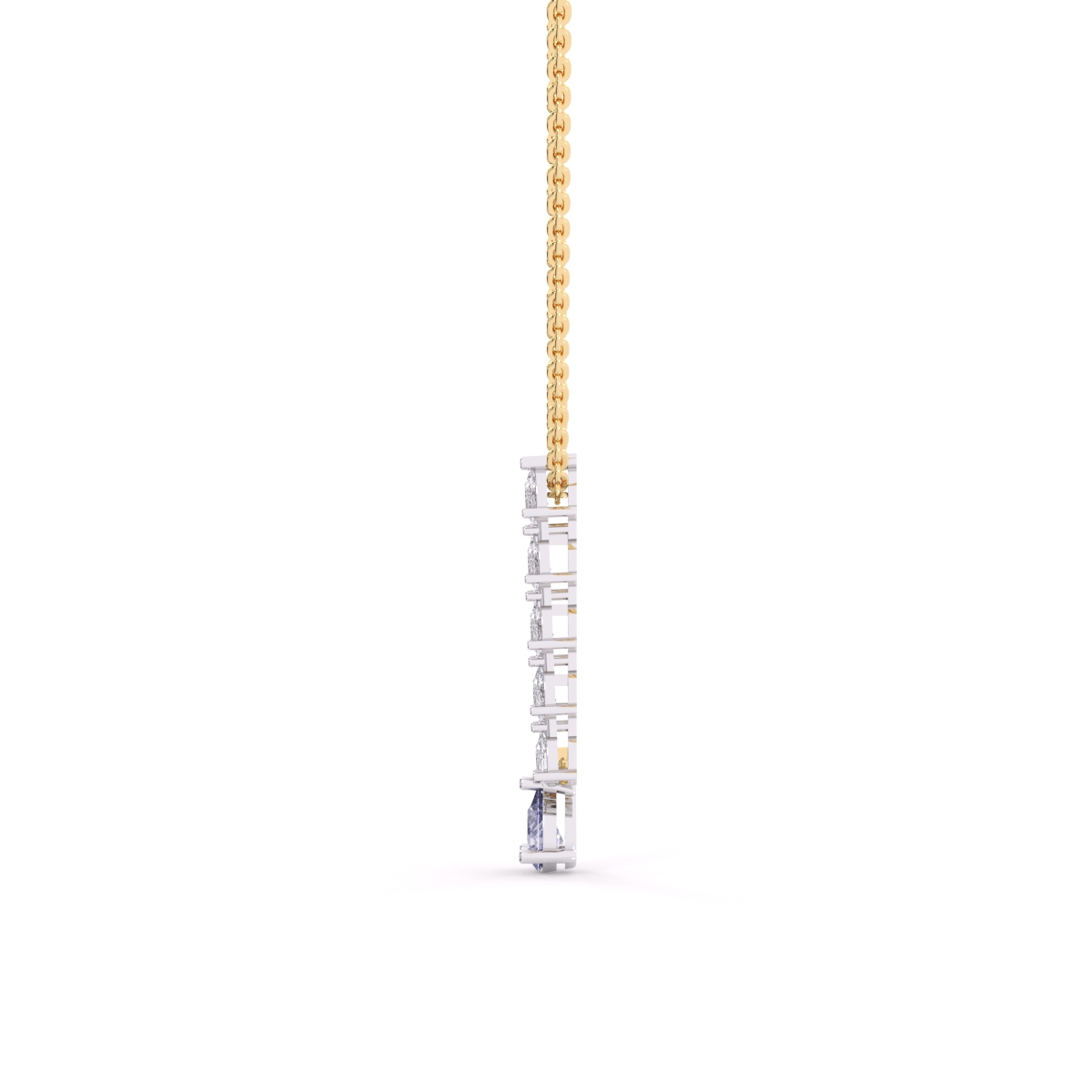Twilight Row Lab Diamond larait Necklace
